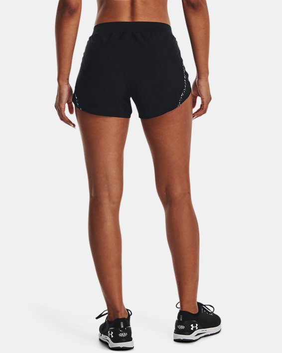 Women's UA Fly-By 2.0 Logo Graphic Shorts in Black image number 1